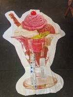 Coole Luftmatratze "Eisbecher", 180x140cm