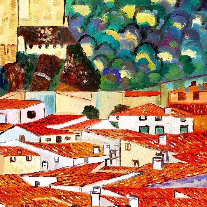 Riproduzioni & Creazioni: Gustav Klimt - Malcesine am Gardasee – Nuovo (secondo la descrizione) da Larnaca venduto da KunstDepot24 3