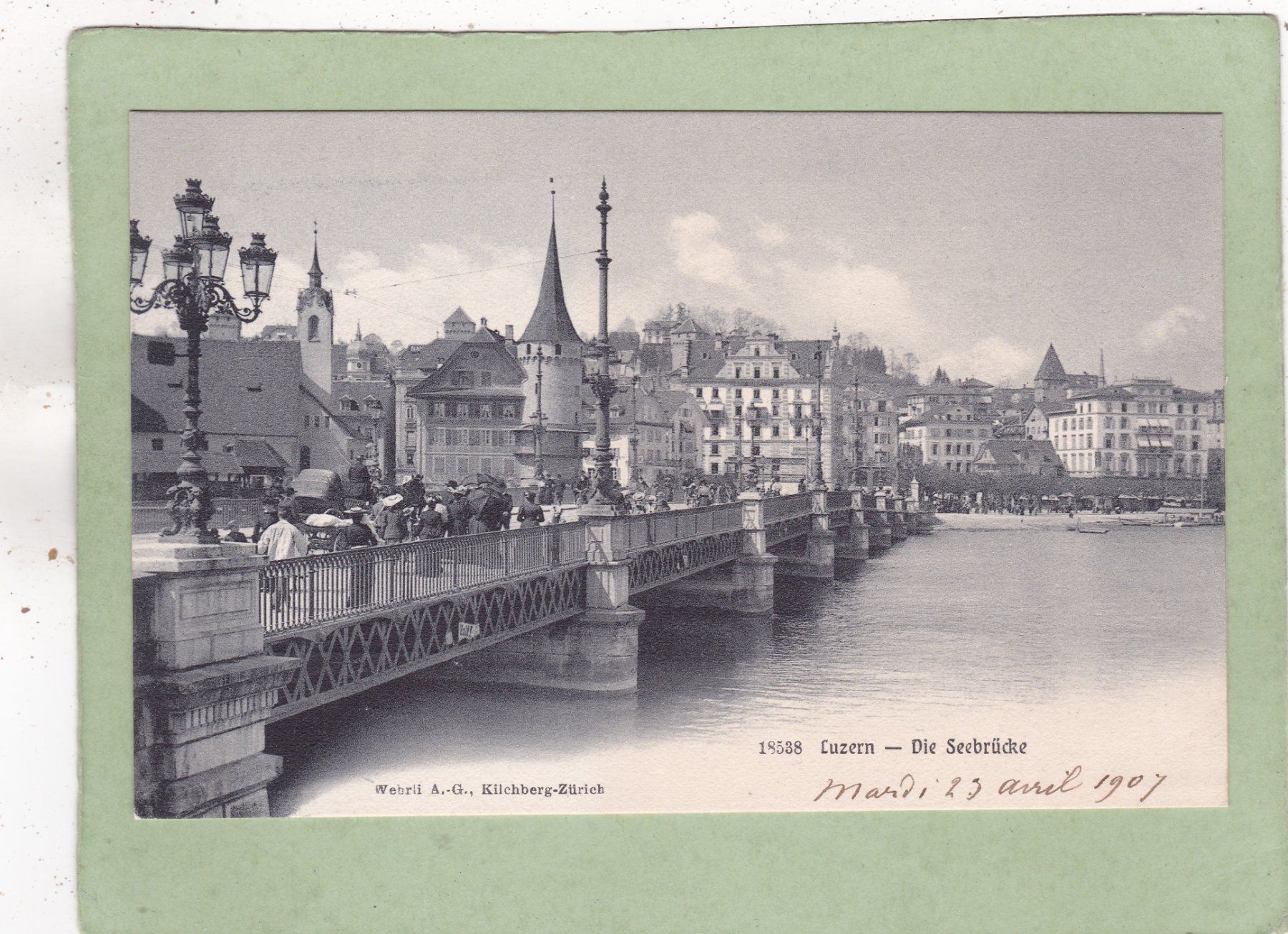 Cartoline postali: Luzern Die Seebrücke – Usato da Herisau venduto da Lisegrat2008
