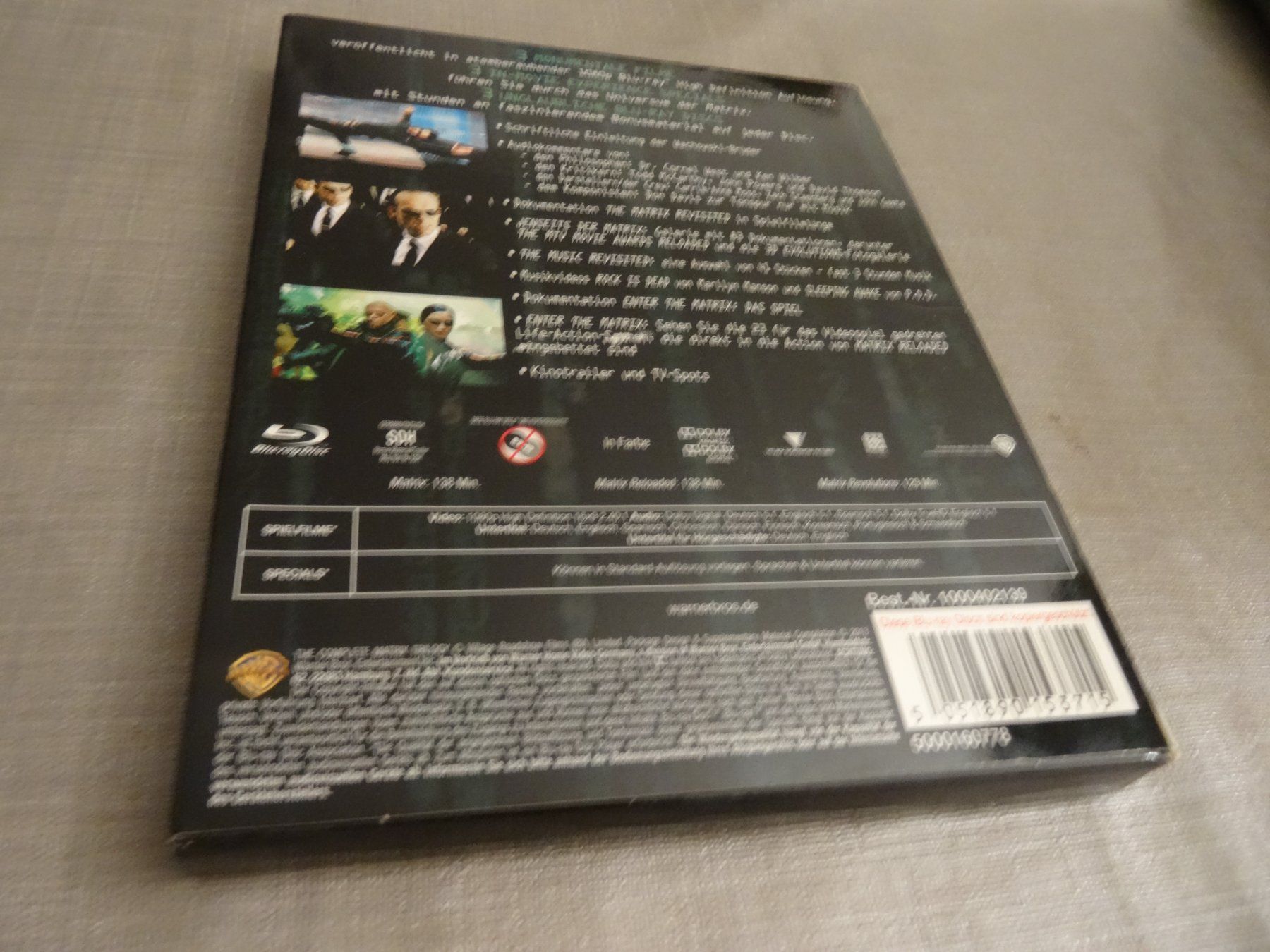 Alle DVDs: Matrix Trilogie Trilogy - Complete Collection auf Blu-ray! – Gebraucht aus Olten von Disc-Verkauf 1