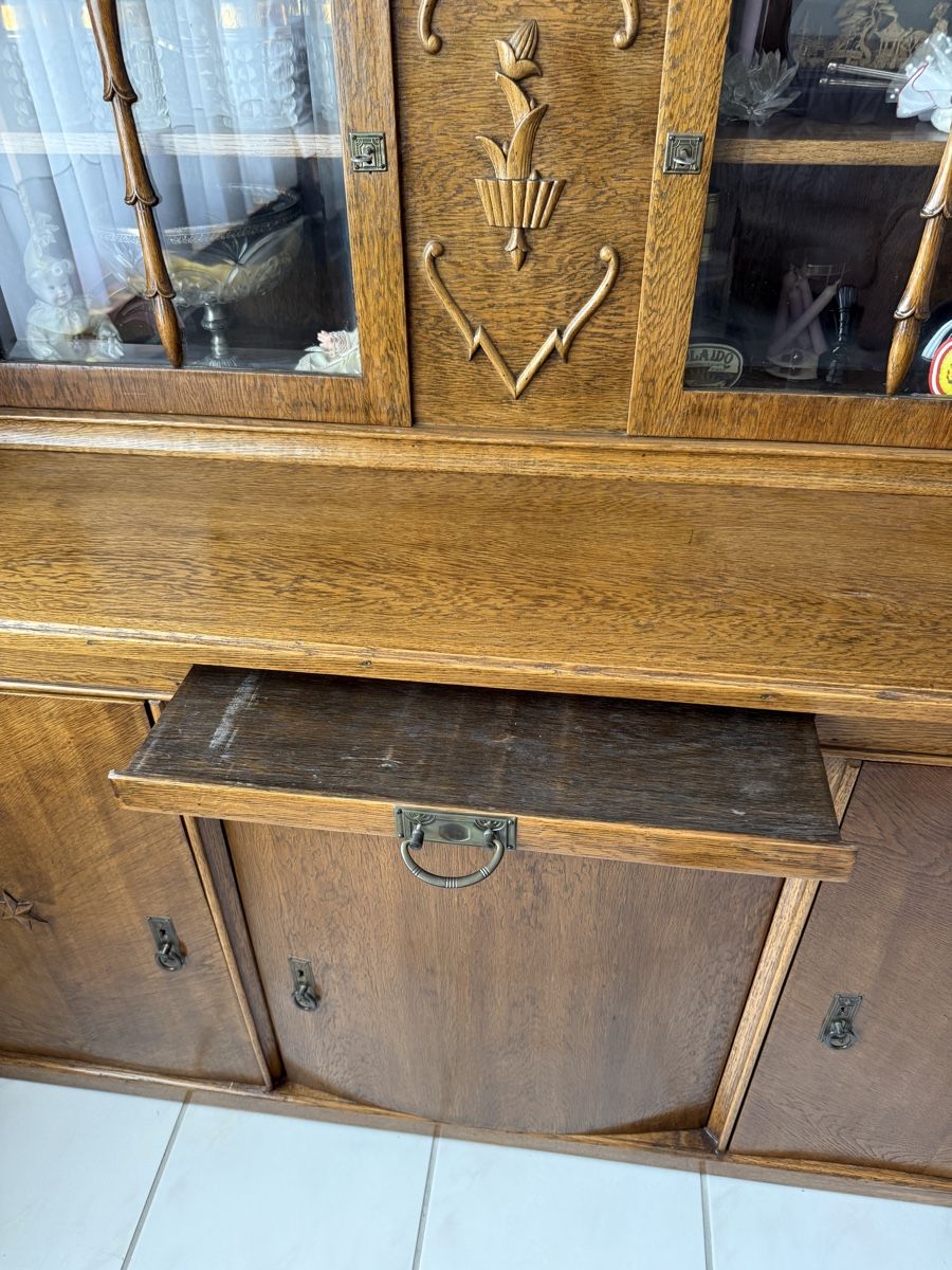 Cassettiere: Antiker Buffetschrank, Landhausstil, Eiche massiv – Usato da Aarburg venduto da alf_259t 1