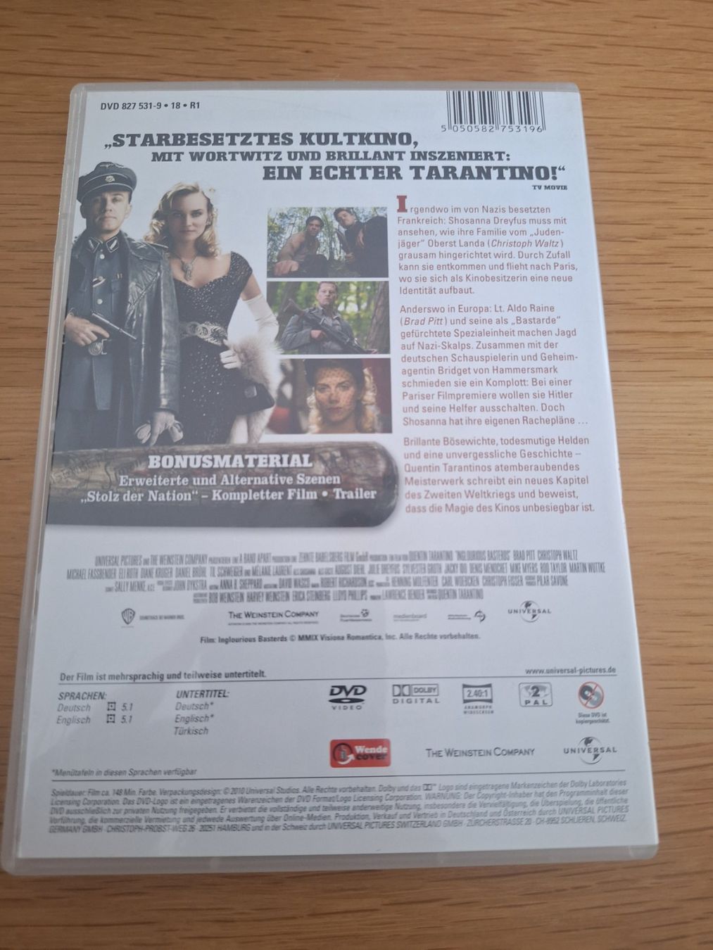 Tous les DVDs: Dvd Inglourious Basterds – D'occasion à Wanzwil par chlinih93 1