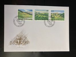 Liechtenstein 2007 Satz Ersttagsbrief Weidealpen