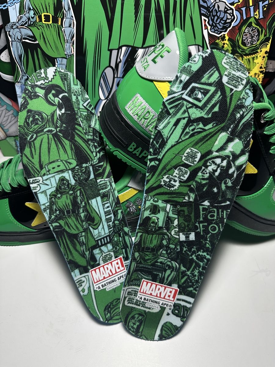 Bape Scarpe da uomo: A Bathing Ape Bape Sta Marvel Dr.Doom Gr.43 – Nuovo e nell'imballaggio originale da Freidorf TG venduto da kickznlacez 7