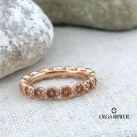 Feiner Silber Ring 925 rosevergoldet Grösse 53