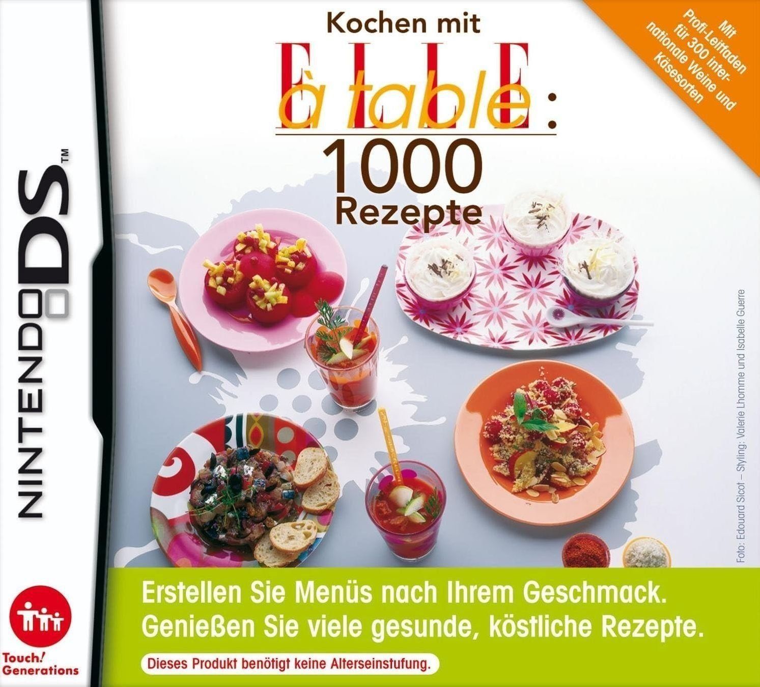 Nintendo Giochi: Kochen mit Elle à Table: 1000 Rezepte DS – Usato da Nidau venduto da EXP40