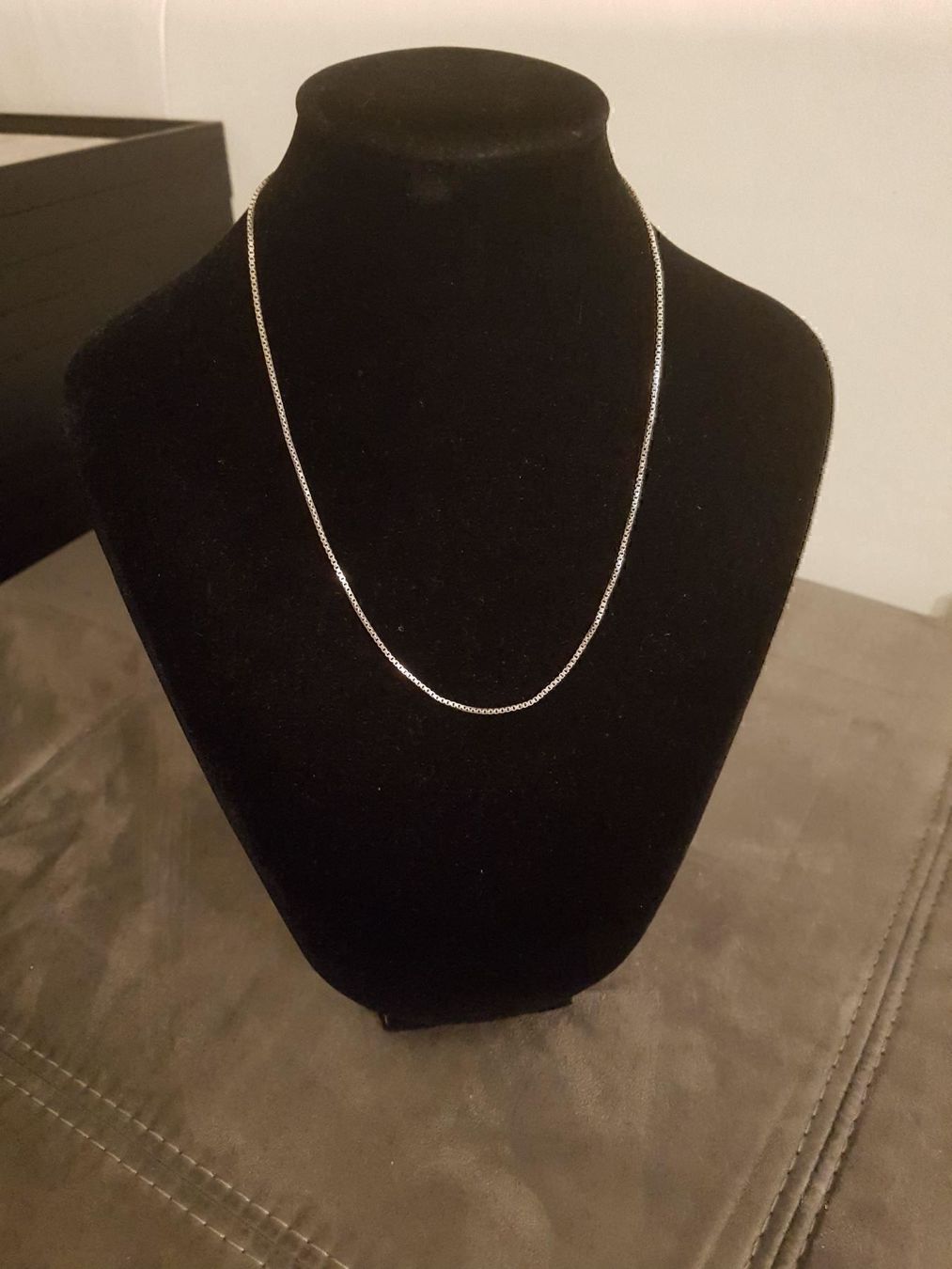 Catenine: Schöne robuste Venezianer Kette echtes Silber 40,5cm – Usato da Basel venduto da ivoli