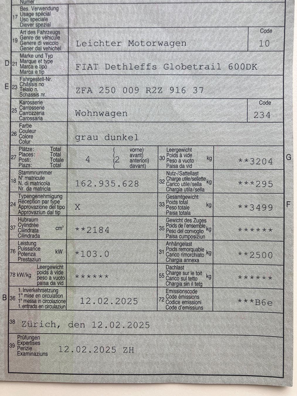 Mobilhome: Dethleffs Camper zum Mieten ab 99.- – Usato da Zürich venduto da verudela 8