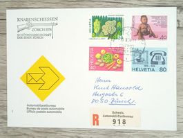 TR17 Enveloppe + Timbre Suisse 1976
