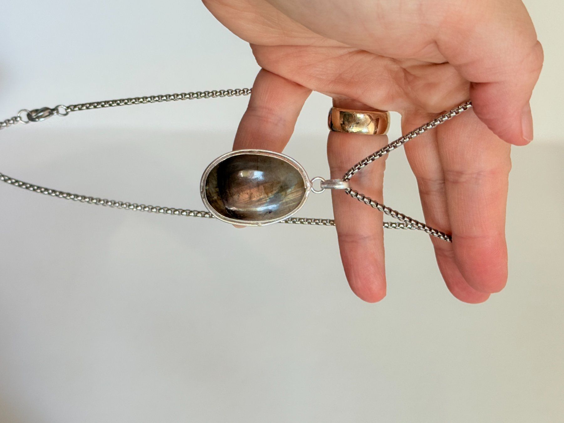 Catenine: Collier pendentif Labradorite - Élégant 💎 – Nuovo e nell'imballaggio originale da Genève venduto da AWWA 8