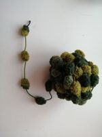 Strickwolle Pompon grün 50 Gramm 