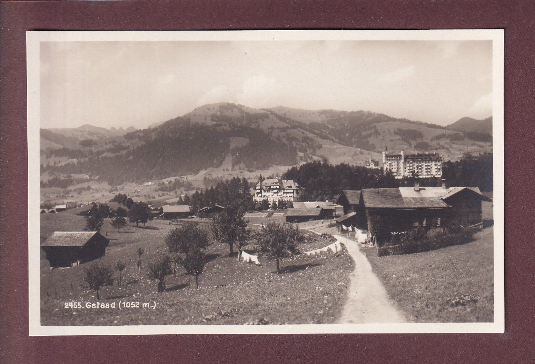 Cartoline postali: GSTAAD - Teilansicht – Usato da Pully venduto da nicecards