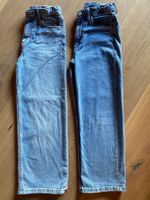 2 Jeans wide Gr. 128 H&M und C&A