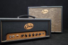 Suhr Badger 30 Halfstack mit 1×12" Black/Gold Cabinet