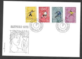Liechtenstein FDC Serie 487 - 490 ET 9.12.1971 Hans Erni