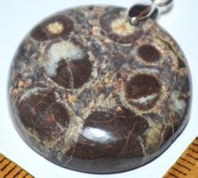Anhänger L-5960 – Krokodil Jaspis Cabochon ca. 26x27mm
