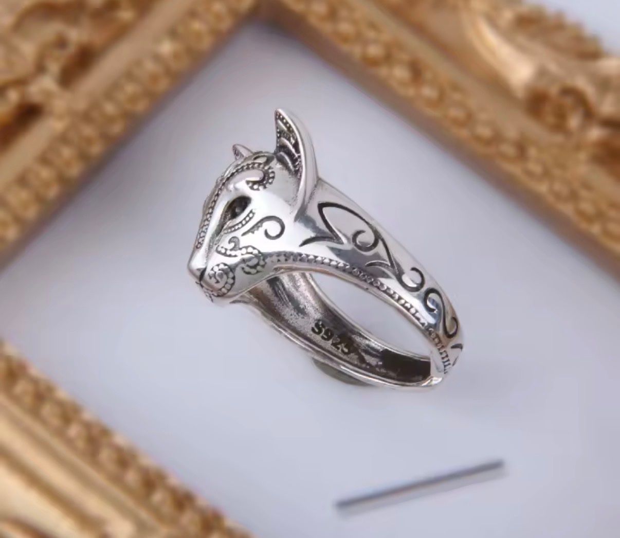 Anelli: Katzendesign Ring, neu, verstellbar – Nuovo (secondo la descrizione) da Gams venduto da Mariawicca 2