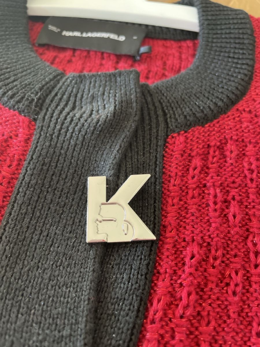 Karl Lagerfeld Giacche: Strickjacke Karl Lagerfeld, rot, Gr. M – Nuovo (secondo la descrizione) da Meilen venduto da delta-da-spica 5