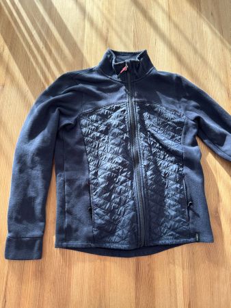 Dunkelblaue Fleecejacke - Reitjacke