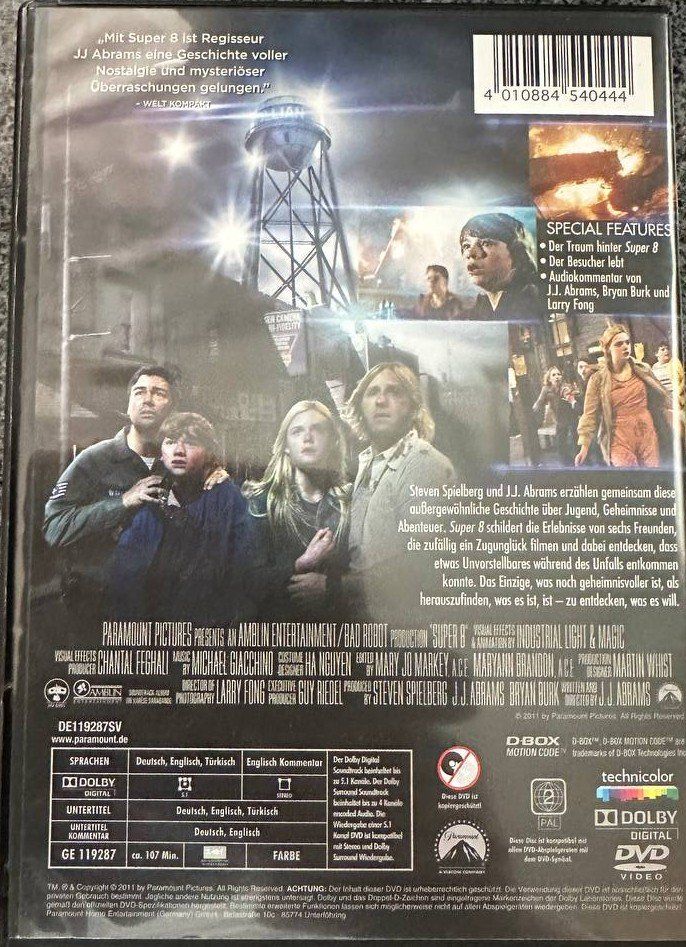 Tutti i DVDs: Super 8 Spielberg Abrams – Usato da Beringen venduto da Mantafisch1 1