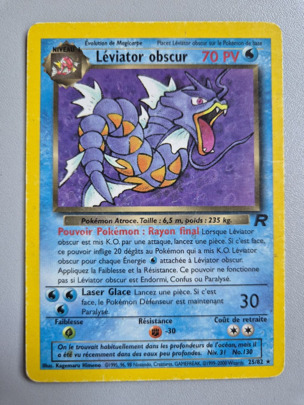 Pokémon Carte collezionabili: Pokémon Rocket français Leviator Obscur – Usato da Ursy venduto da RetroBebar777