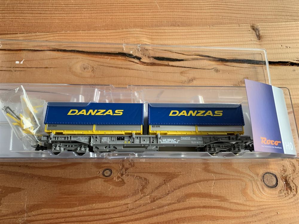 Roco - Wagon poche DB avec 1 remorque DANZAS - 46373