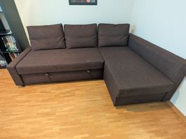 Braunes Bettsofa IKEA Friheten