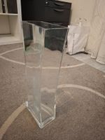 Glasvase rechteckig 45cm hoch guter Zustand