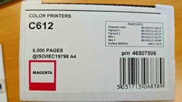 Original OKI C612, OKI C612dn magenta Toner, 46507506