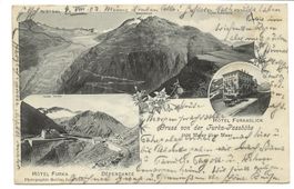 Gruss von der Furka-Passhöhe (UR/VS)  Hotel Furkablick 1903
