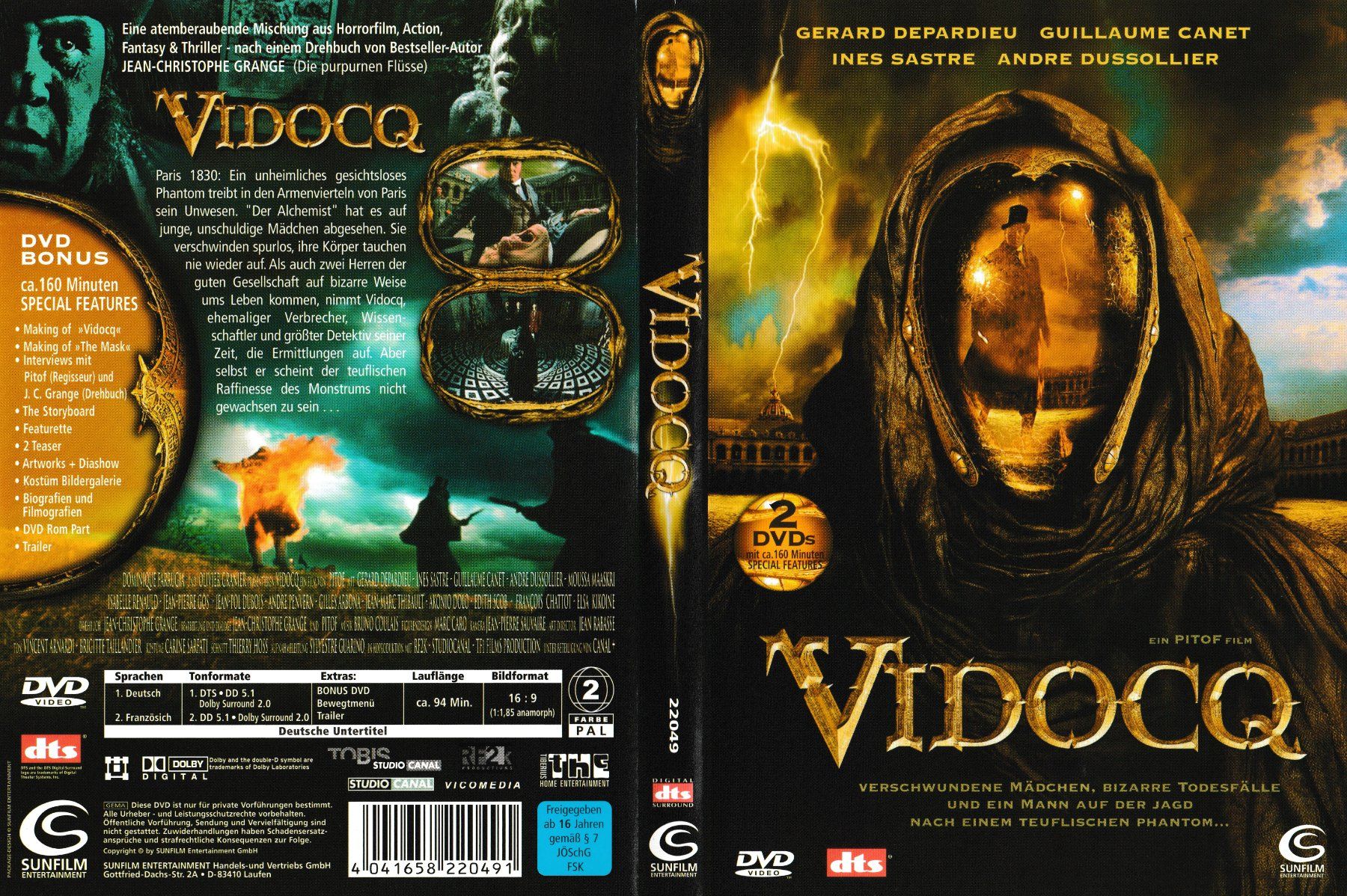 Tous les DVDs: DVD - Vidocq -2Disc Edition – D'occasion à Langnau am Albis par MediaRescuerKeLoX