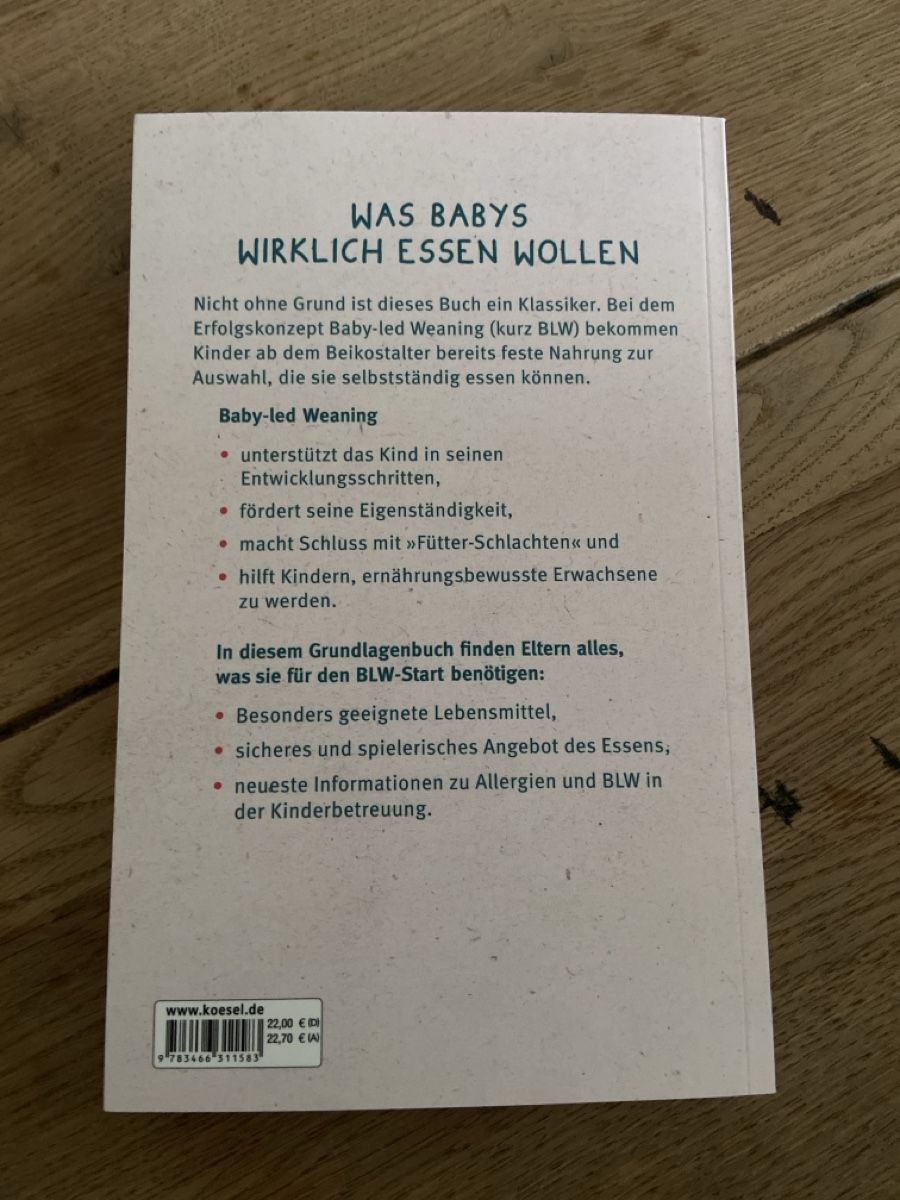 Libri: Buch: Baby-Led-Weaning – Nuovo (secondo la descrizione) da Ettiswil venduto da car_7njk 1