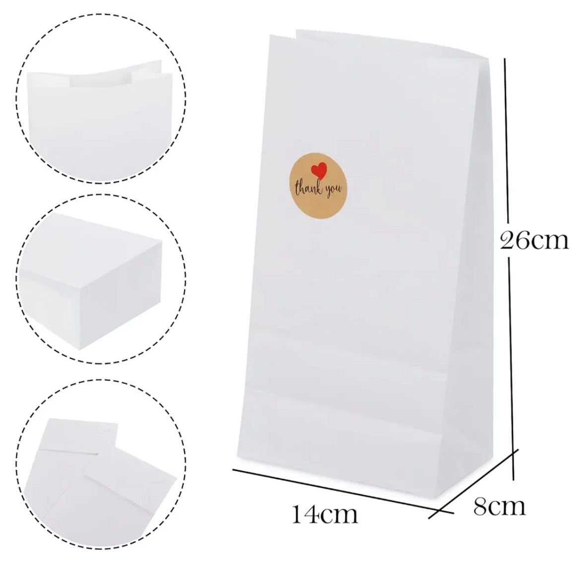 Borse: Papiertüten Hochzeit – Nuovo e nell'imballaggio originale da Gelterkinden venduto da Sembe 3