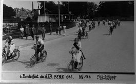 Foto Zollinger, Zürich, 6. Bundesfest Radfahrer, Velo, 1935