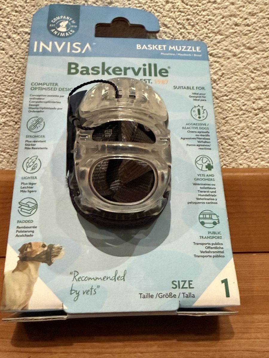 Guinzagli & Collari: Neuer Maulkorb Baskerville Grösse 1  – Nuovo e nell'imballaggio originale da Balsthal venduto da Almendra