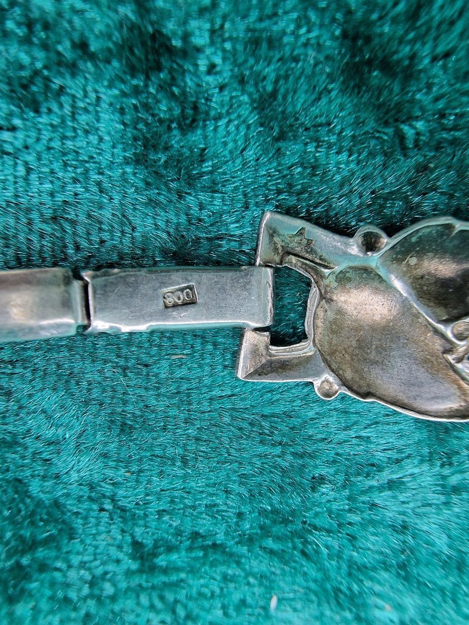 Bracciali & Braccialetti: Gebrauchtes, 0.800 Silber Armband, mit Blättermotiv – Usato da Bassersdorf venduto da antik_leo 4