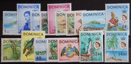 Dominica British Kat. 160-176 * 1963 Kat. 25 Euro