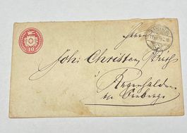 Alter Brief von 1872