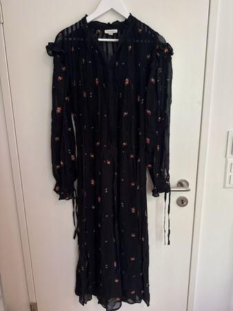 Topshop Dress floral black UK 10 good condition