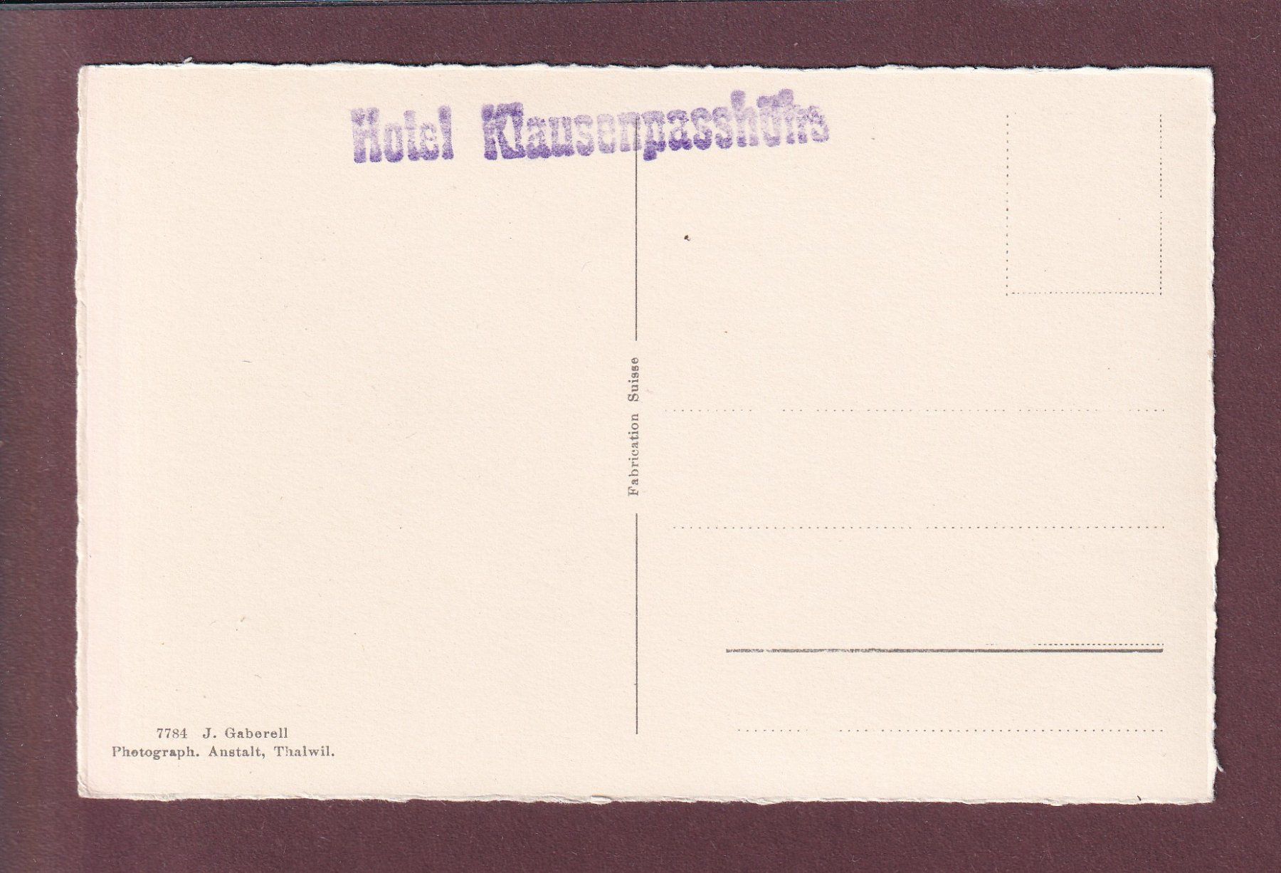 Cartoline postali: CLARIDEN von der Klausenstrasse aus – Usato da Pully venduto da nicecards 1