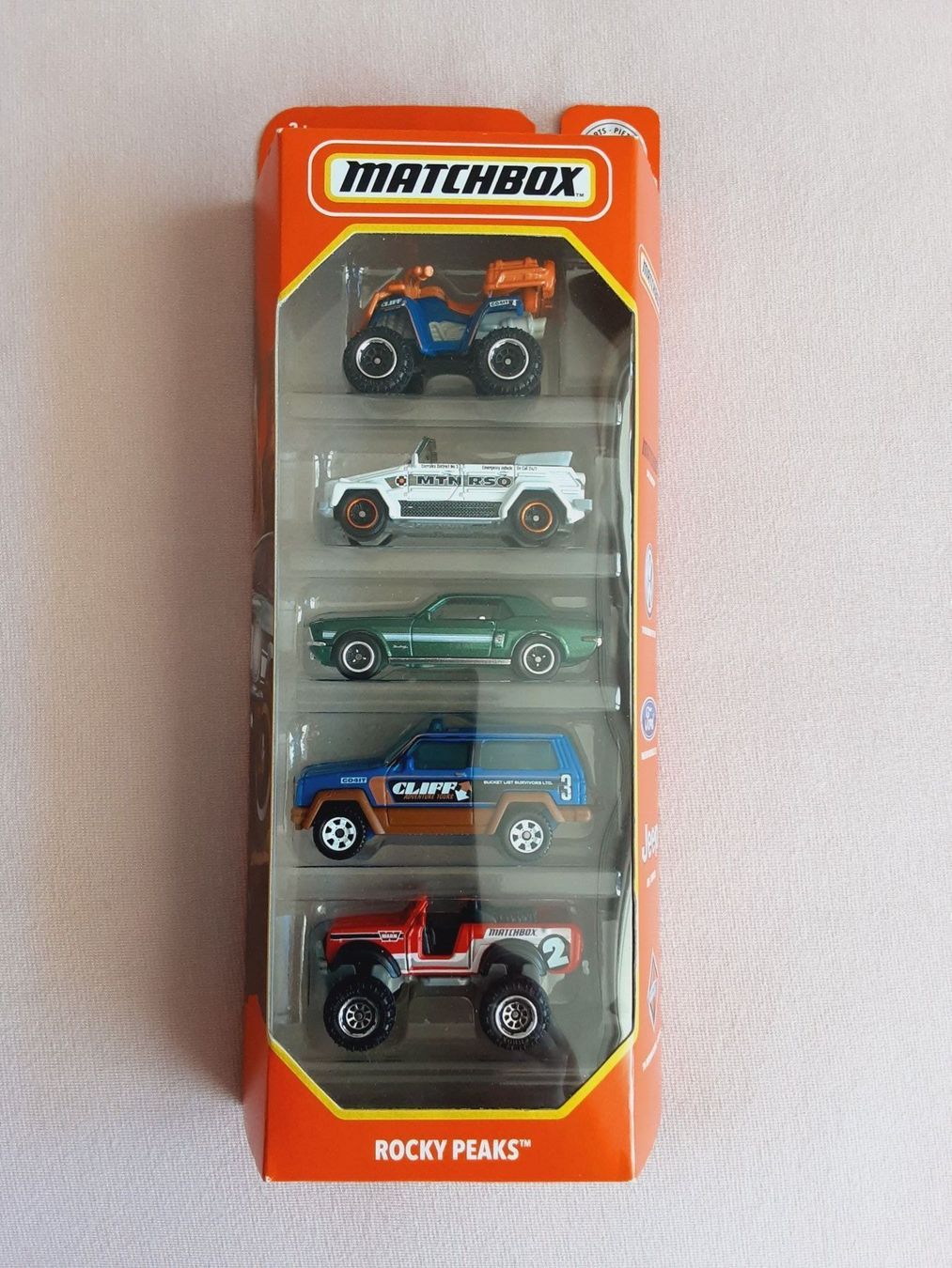 Matchbox Giocattoli: Matchbox Rocky Peaks 5 Pack. Car Set – Nuovo e nell'imballaggio originale da Glattfelden venduto da Roman2504