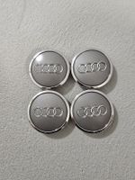 4er Set Grau 61 mm Nabenkappen für Aufi Felgen
