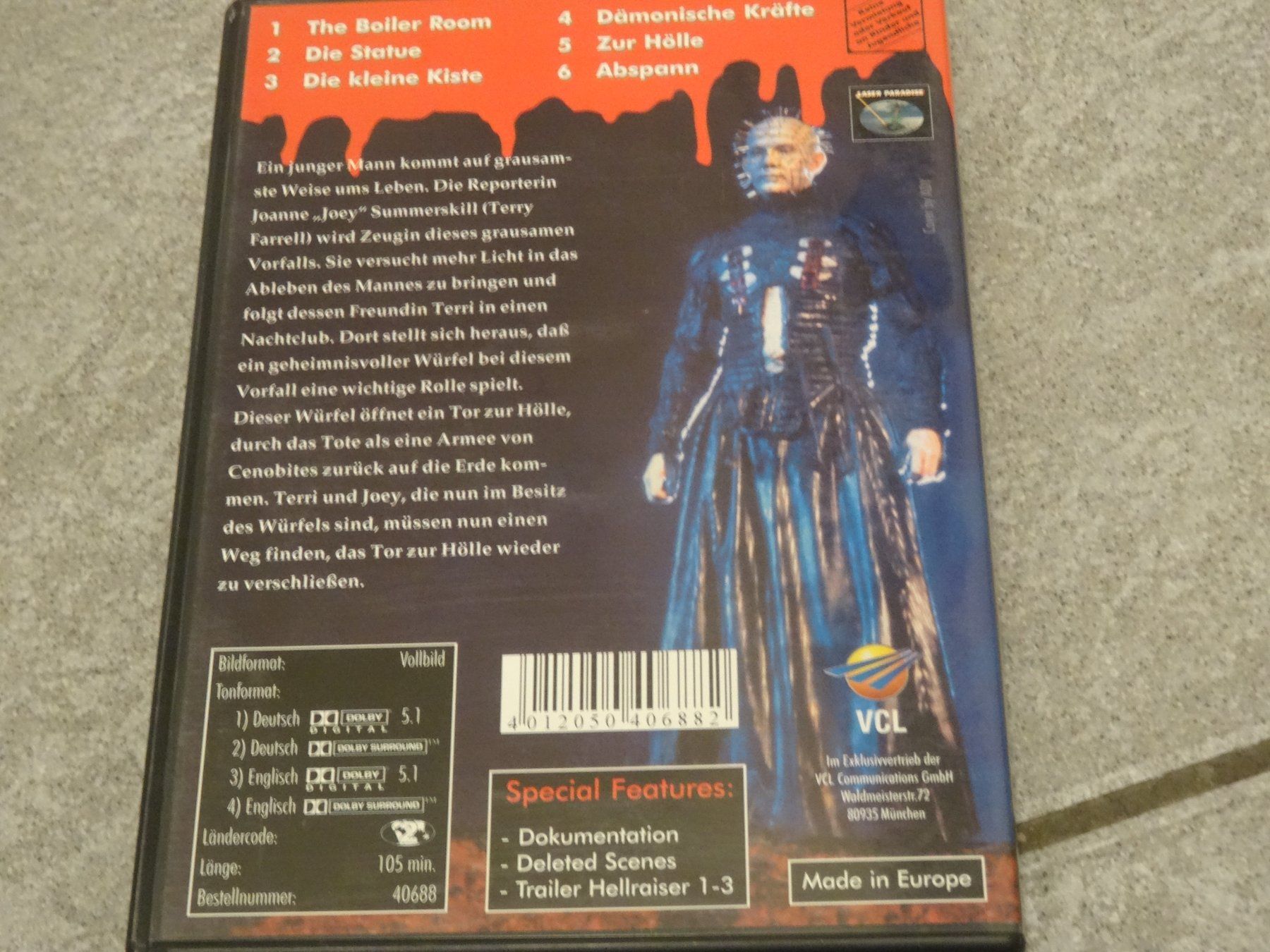 Tutti i DVDs: Hellraiser III 3 DVD Red Edition - Horror – Usato da Olten venduto da Disc-Verkauf 2