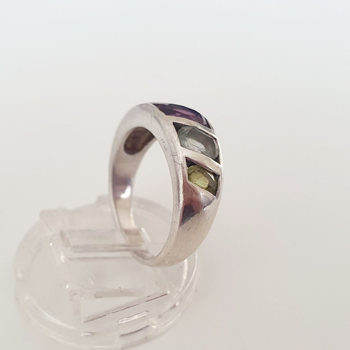 Anelli: Silberring 925 mit bunten Steinen, Grösse 18.4mm – Usato da Kreuzlingen venduto da Wunderkiste123 8