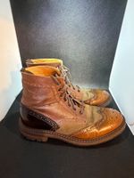 Hochwertige Herrenstiefel Leder Braun Used Look
