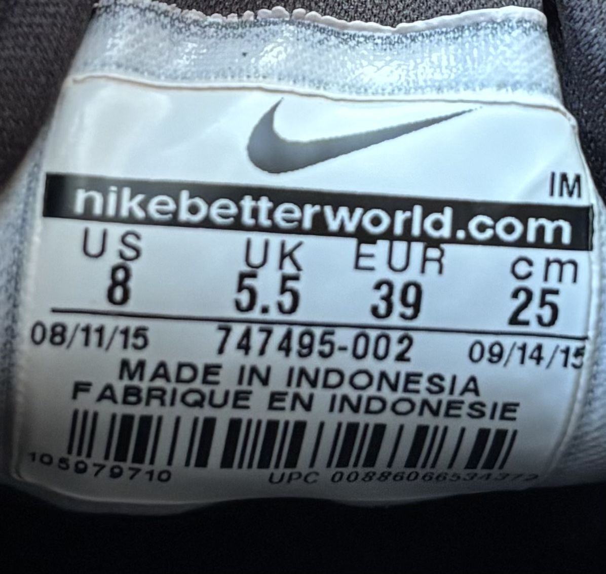 Scarpe da donna: Baskets Nike noires, taille 39, bon état – Usato da Pomy venduto da Pomnath 5