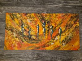Bild auf Holzrahmen