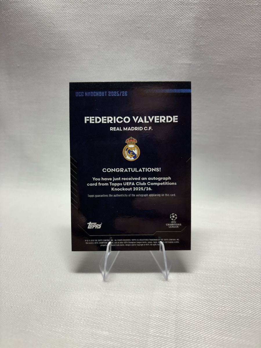 Topps Carte collezionabili: Federico Valverde Autograph Card UEFA Knockout 2025/26 – Nuovo (secondo la descrizione) da Buchs ZH venduto da Yannik22 1