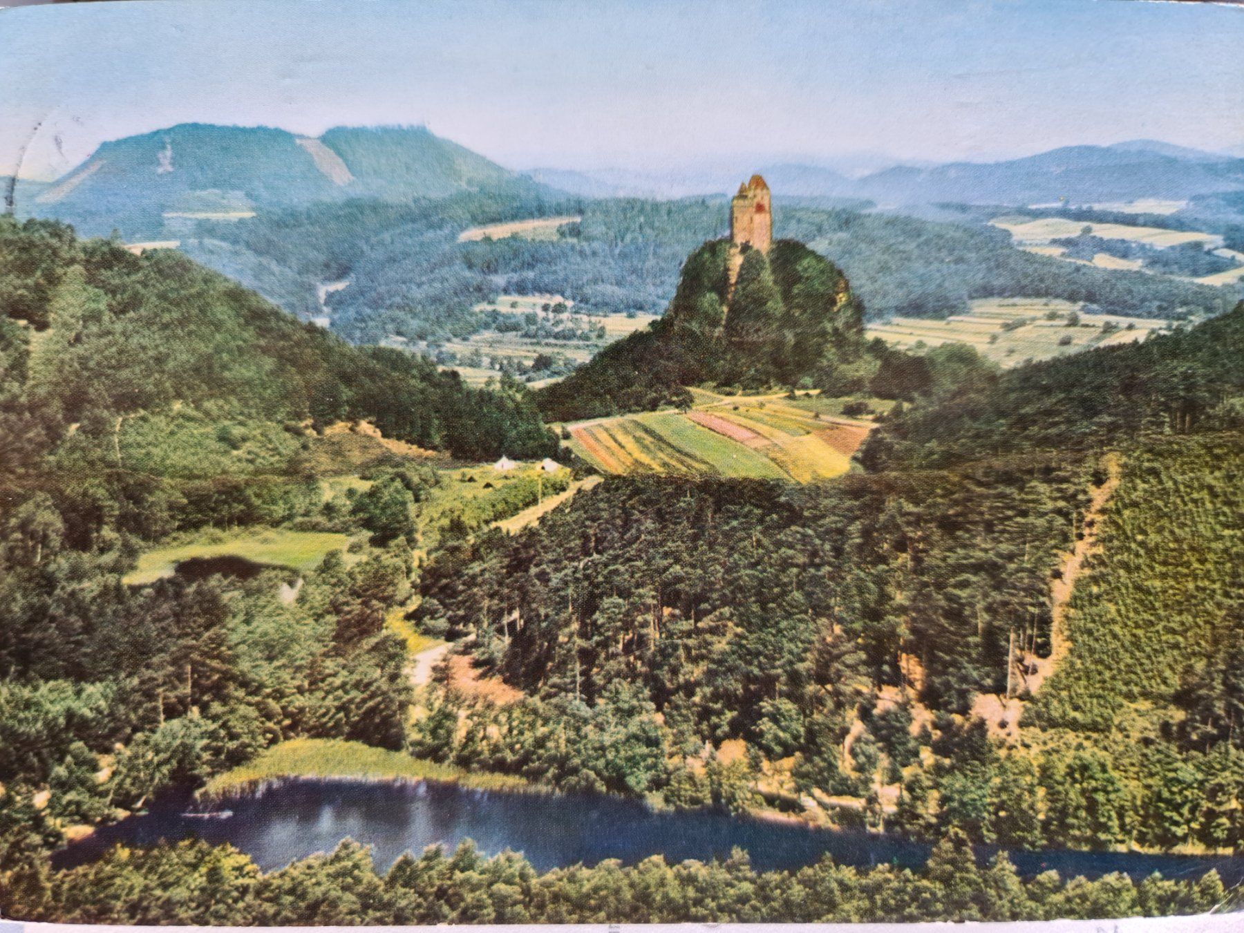 Cartoline postali: Ansichtskarte Ritterburg Berwartstein Deutschland – Usato da Dintikon venduto da Vexi