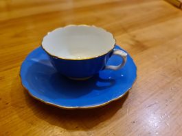 Meissen Porzellan blaue Moccatasse 1. Wahl 